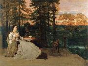 Gustave Courbet Lady on the Terrace USA oil painting artist
